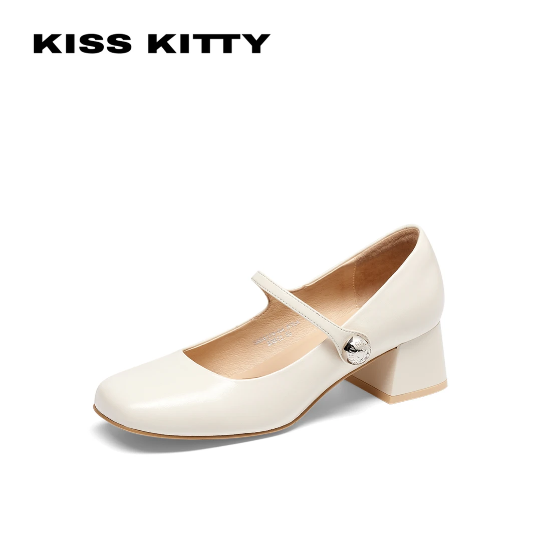 KISSKITTY一字带芭蕾舞玛丽珍单鞋SA54119-84