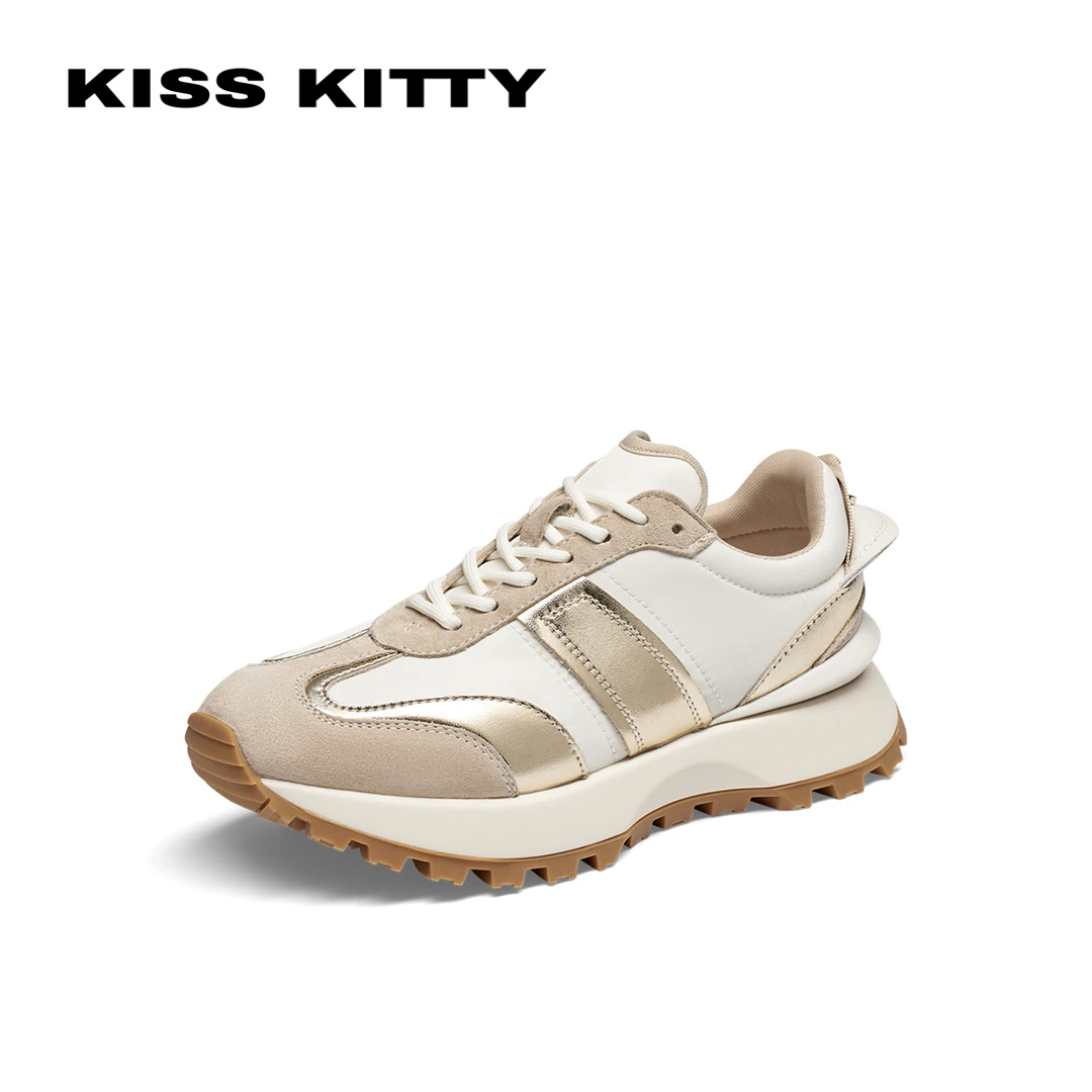 【达人专属】KISSKITTY厚底增高阿甘鞋复古休闲鞋SA54534-61