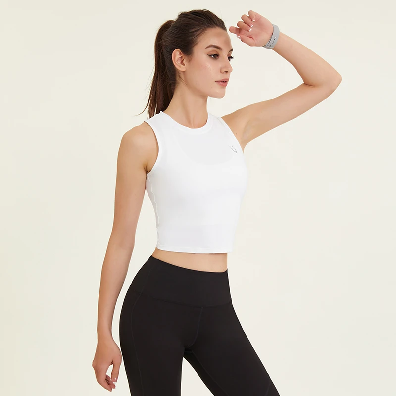 夏季速干跳操运动背心户外专业跑步健身上衣女士训练百搭紧身套装