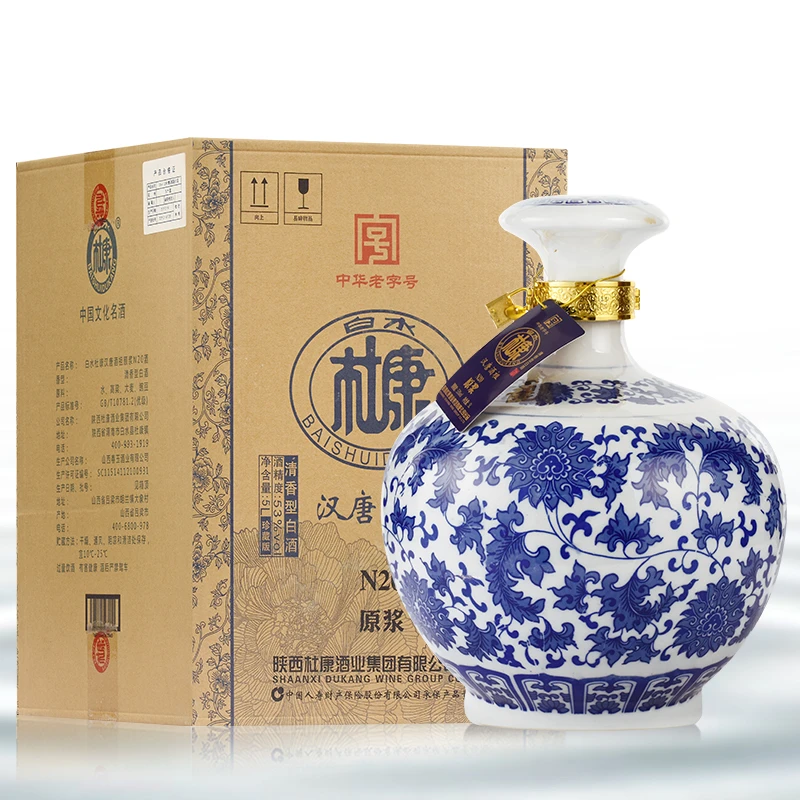 白水杜康酒厂  5L汉唐酒祖原浆  清香型  53%Vol5L