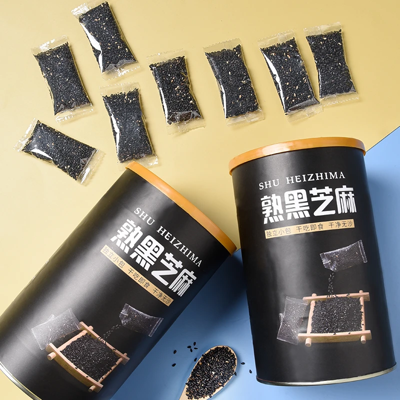 熟黑芝麻开袋即食原味农家新鲜免洗无沙颗粒饱满炒熟芝麻粒小包装