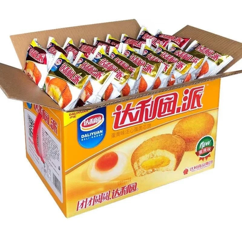 【11-12月产新货】达利园巧克力派蛋黄派整箱批发办公室多口味5斤