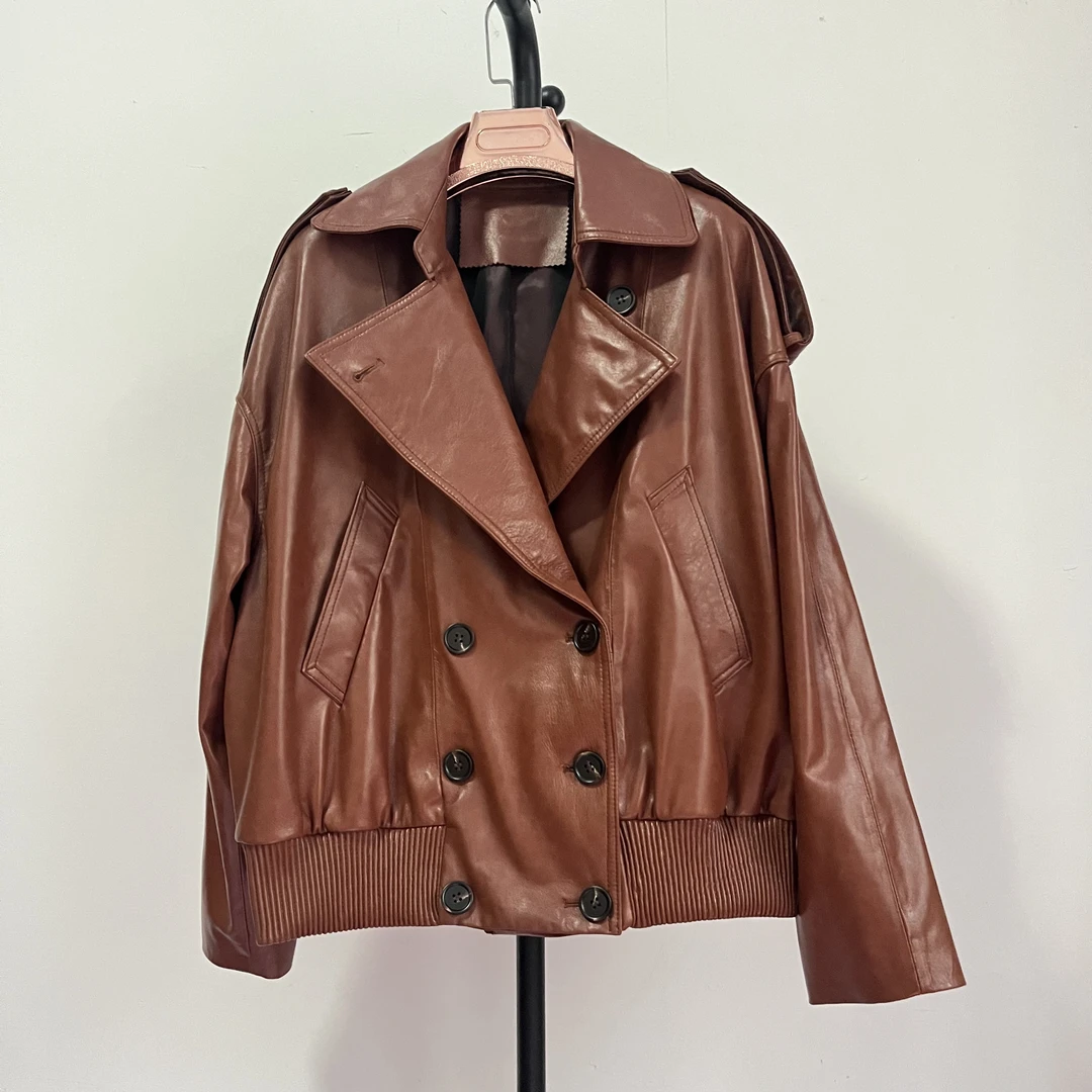 新款真皮绵羊皮时尚潮流外套网红