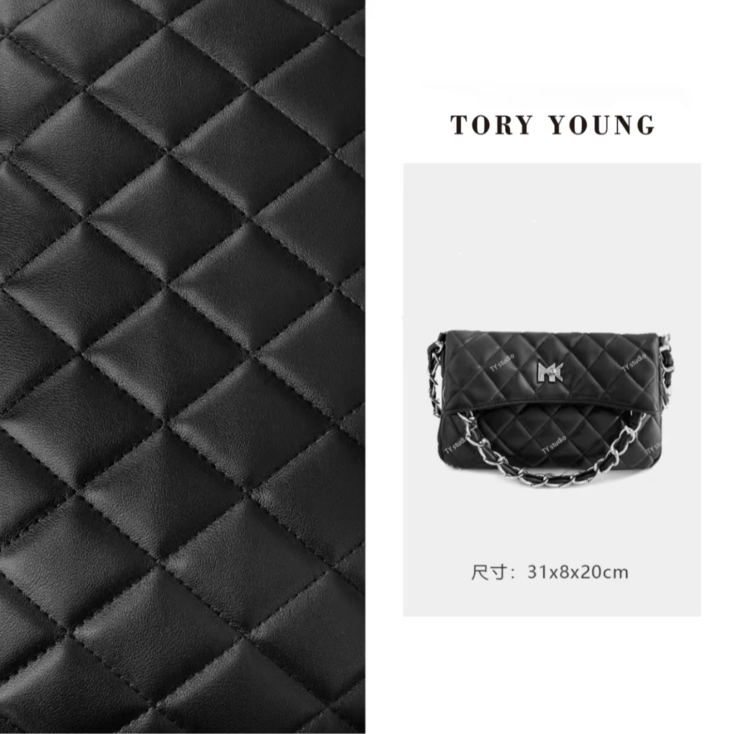 【TY】FES-5128-黑色 轻奢高级韩版单肩潮流时尚简约女包