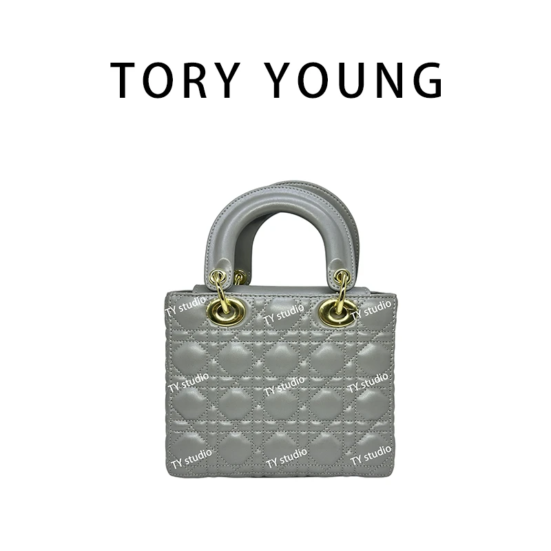 【TY】J-6177-灰色斜挎包高级质感女包轻奢单肩包时尚包包