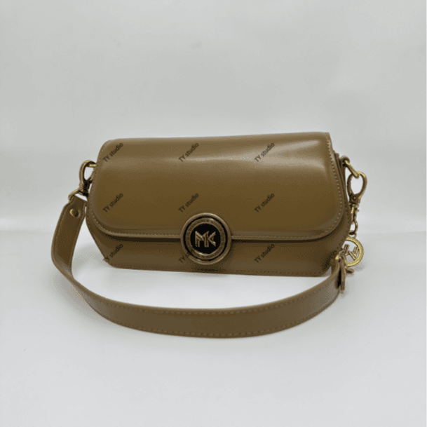 【TY】FES-6712-棕色轻奢高级单肩斜跨链条通勤女包包