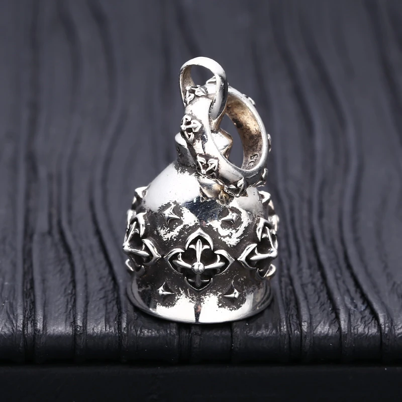 吊坠925银 十字铃铛吊坠 百搭项链流行挂坠