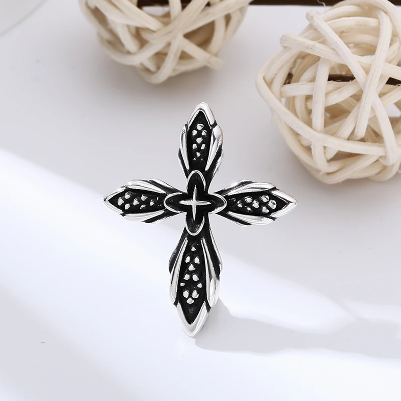 925银戒指 血腥玛丽十字戒指 轻奢女士高级感食指指环