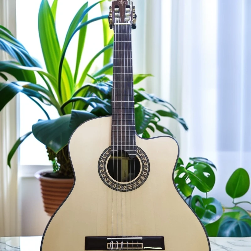 科宾Corbin古典吉他MDG429CE电箱琴白松面板玫瑰木背侧板乌木指板