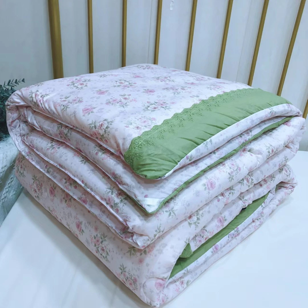 岐晨定制 秋冬献礼双人秋冬被超软母婴A类可机洗印花5.5 斤