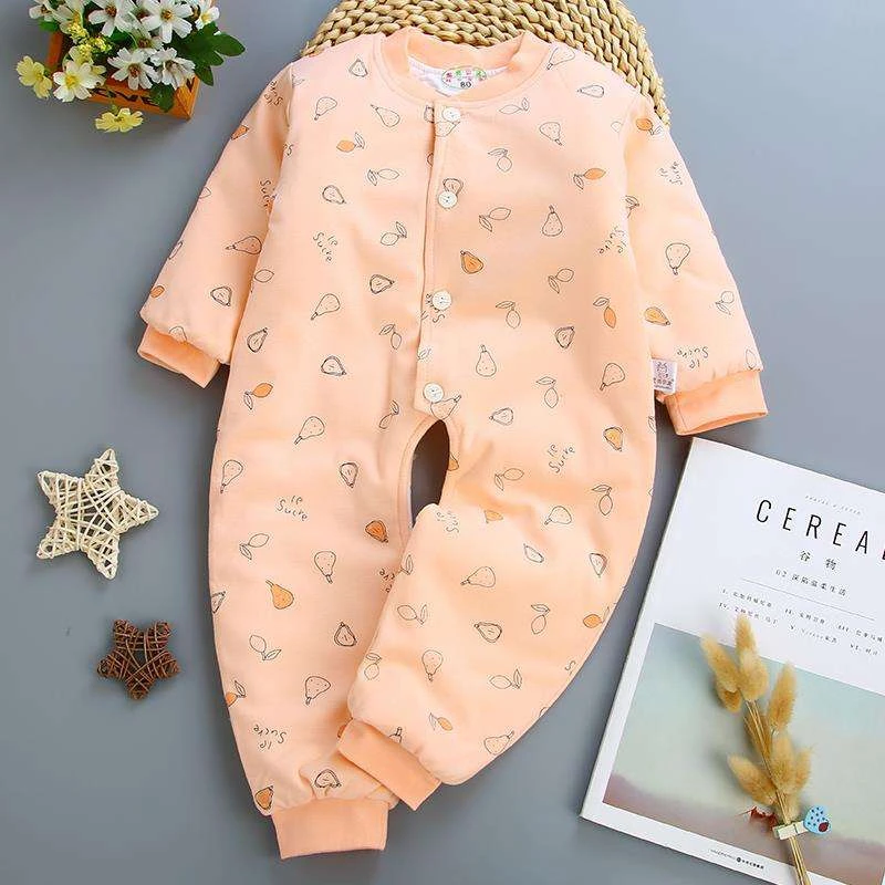 17143薄棉连体哈衣爬服柔软保暖