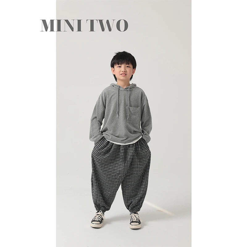 MT原创童装日系男童连帽薄款卫衣儿童春秋装宽松休闲上衣运动帽衫