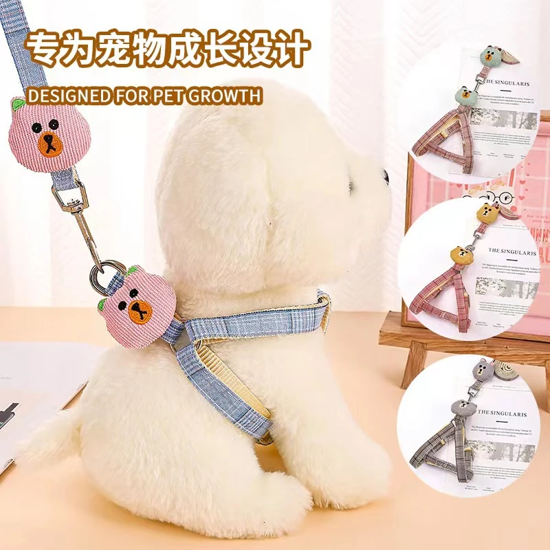 宠物猫咪宠物绳防挣脱 猫咪外出防丢猫牵引绳 小型猫狗通用牵引绳