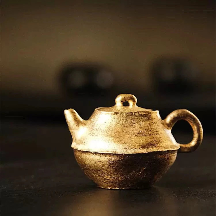 松风舍程伟 手作金彩银彩系列茶壶 主泡器泡茶壶