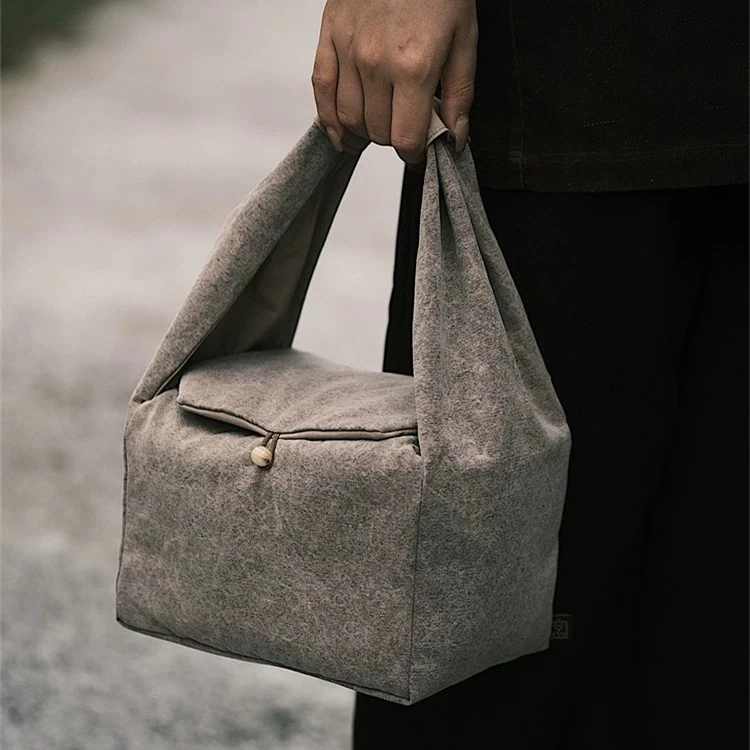 几席之上 脏染茶具收纳包 可多用便携茶道专用脏染茶事包茶道零配