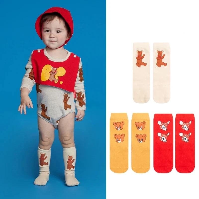 WZ220红色小鹿儿童袜子