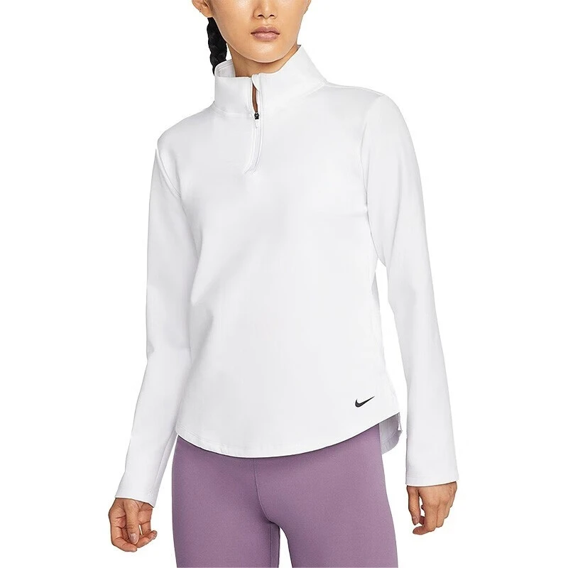 NIKE耐克女立领半拉链梭织运动卫衣宽松休闲套头衫DD4946-100 WH