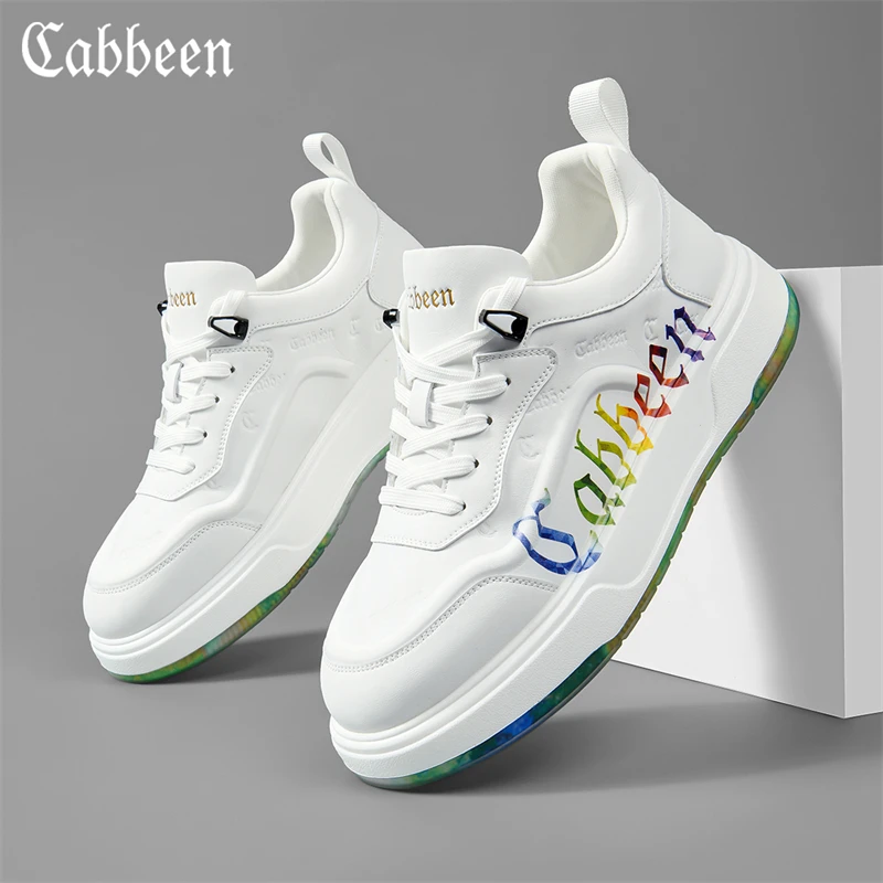 卡宾男士板鞋时尚百搭国潮个纯色小众拼色男鞋休闲潮流百搭秋季