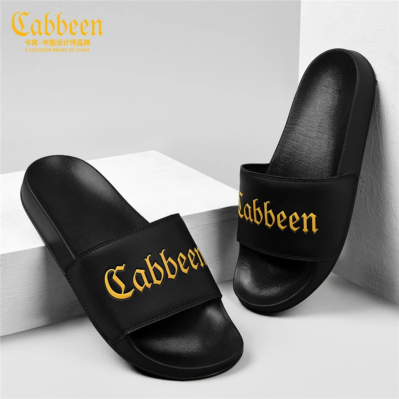 卡宾男士拖鞋秋季外穿软底潮牌2024新款潮流户外ins潮运动凉鞋男