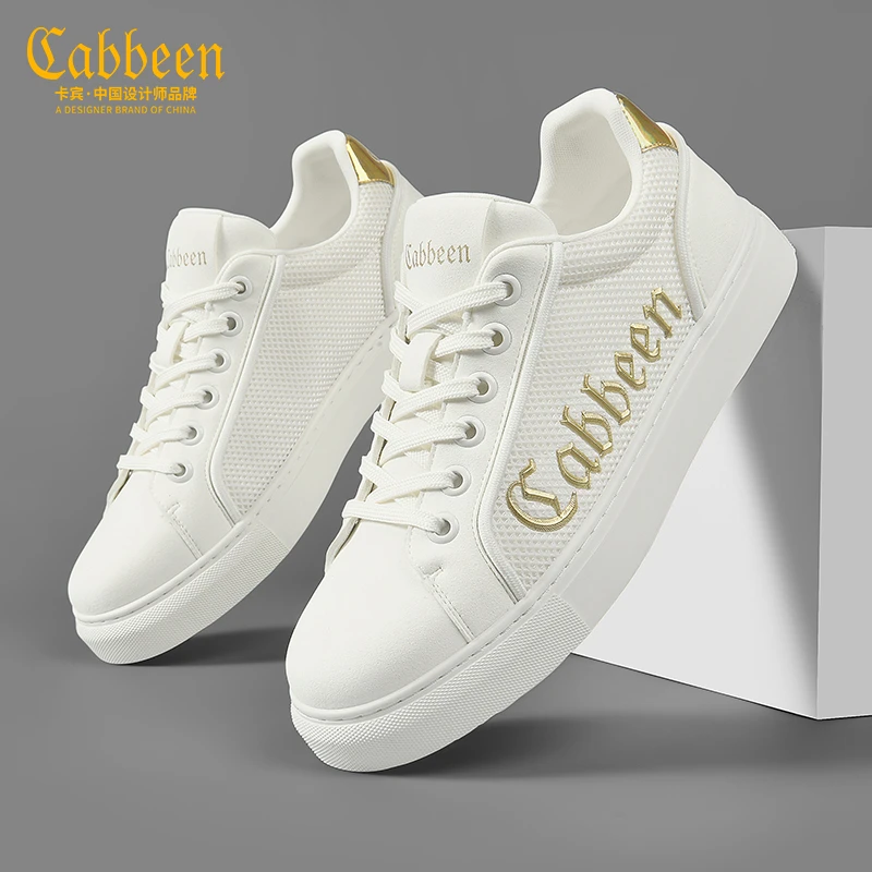 卡宾男鞋正品透气网面鞋子秋季低帮简约男士休闲百搭板鞋小白鞋