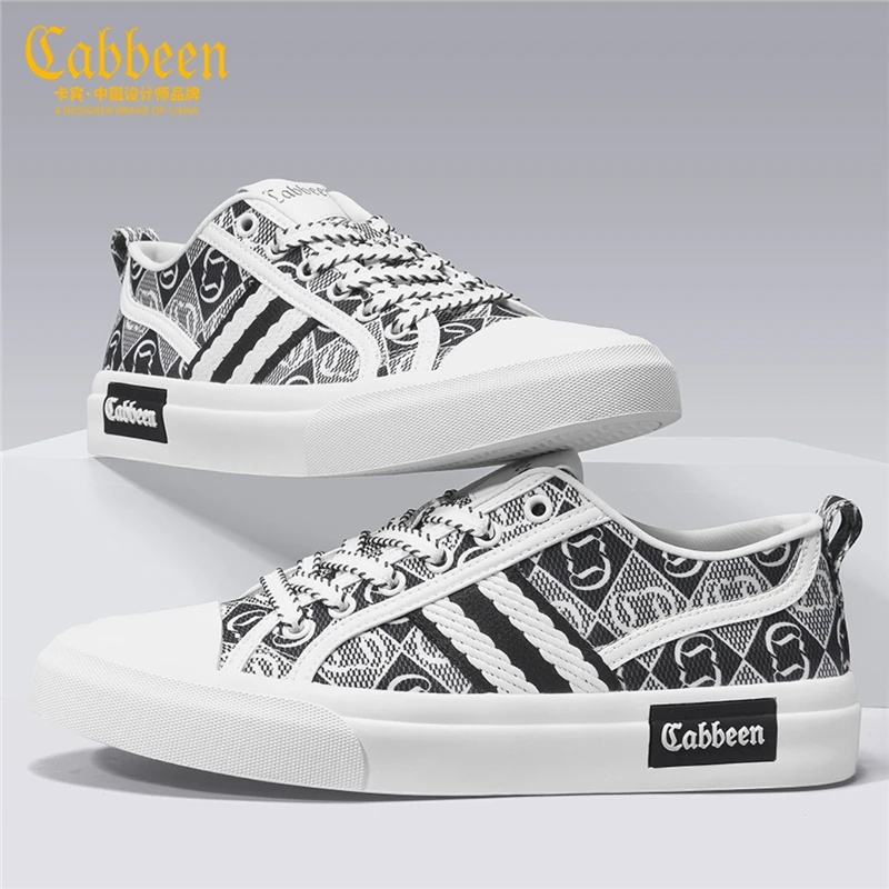 卡宾鞋子男士布鞋2024新款潮流板鞋男夏天透气百搭休闲男鞋帆布鞋