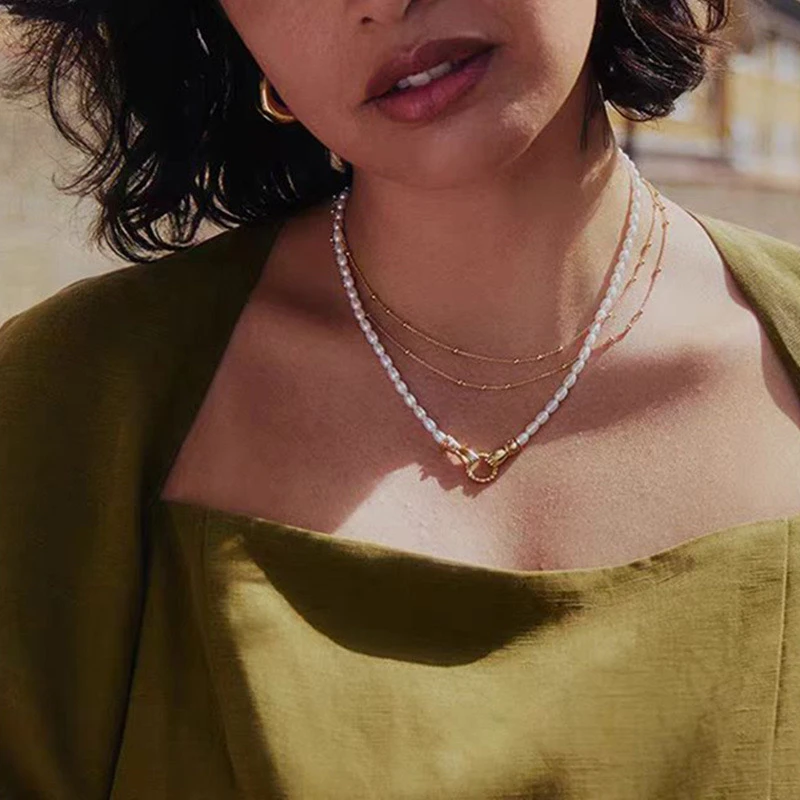 铜合金项链 小众设计感玫瑰的故事刘亦菲同款轻奢高级感锁骨链