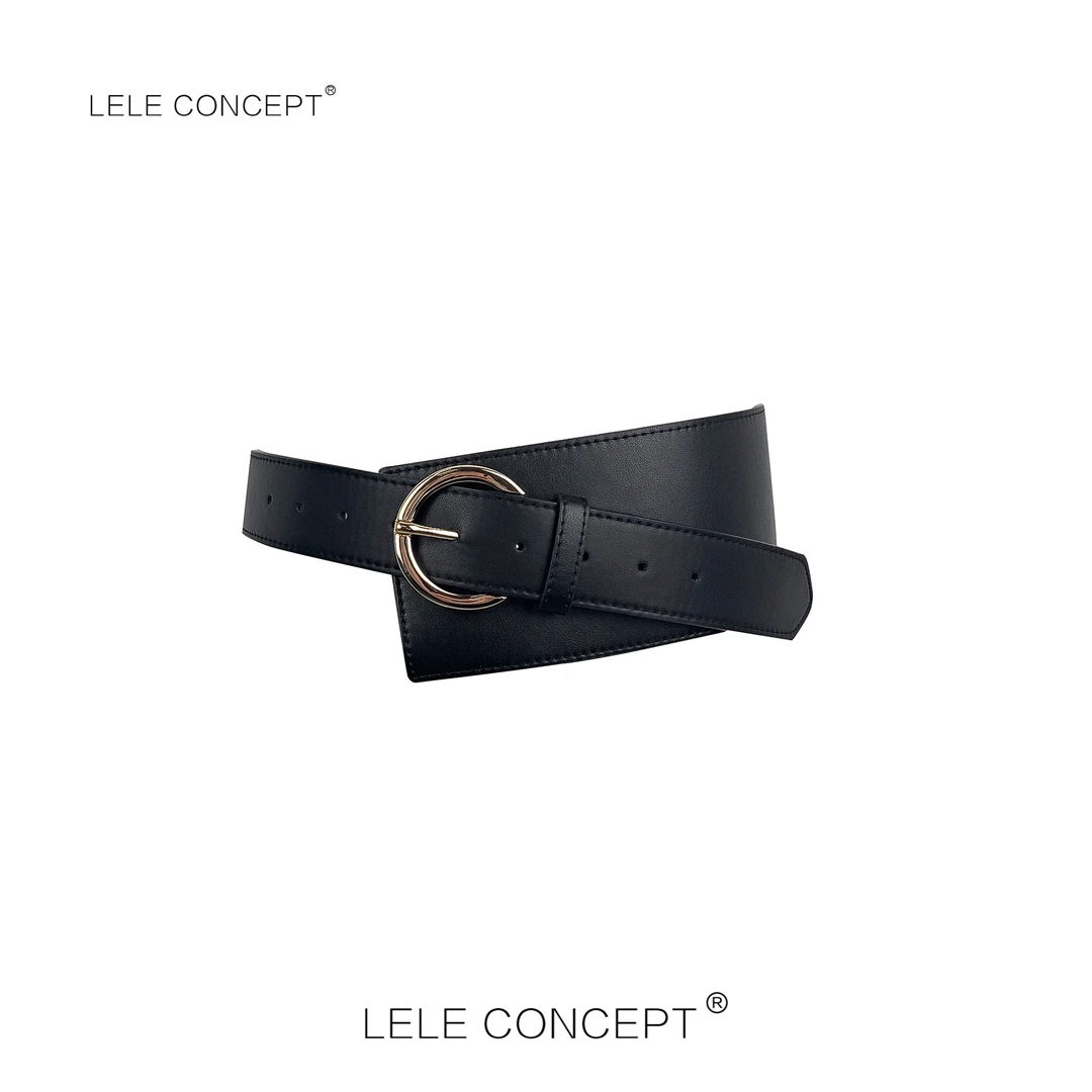 LELE CONCEPT |  百搭飒酷简约风针扣腰带腰封黑色双面带扣SP0129