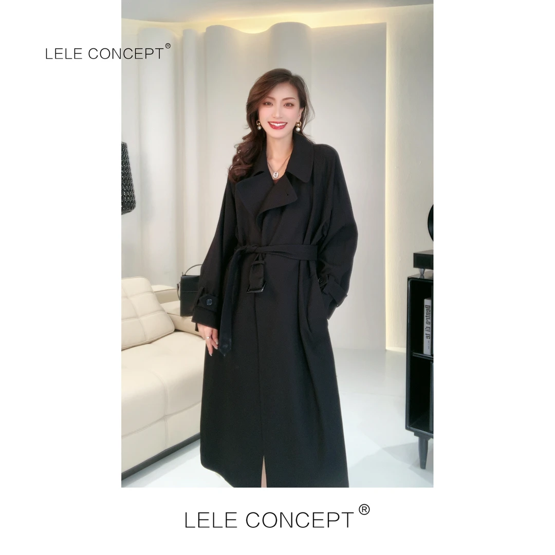 LELE CONCEPT | 条纹内衬无感长袖风衣外套显瘦气质轻奢法式Y0282