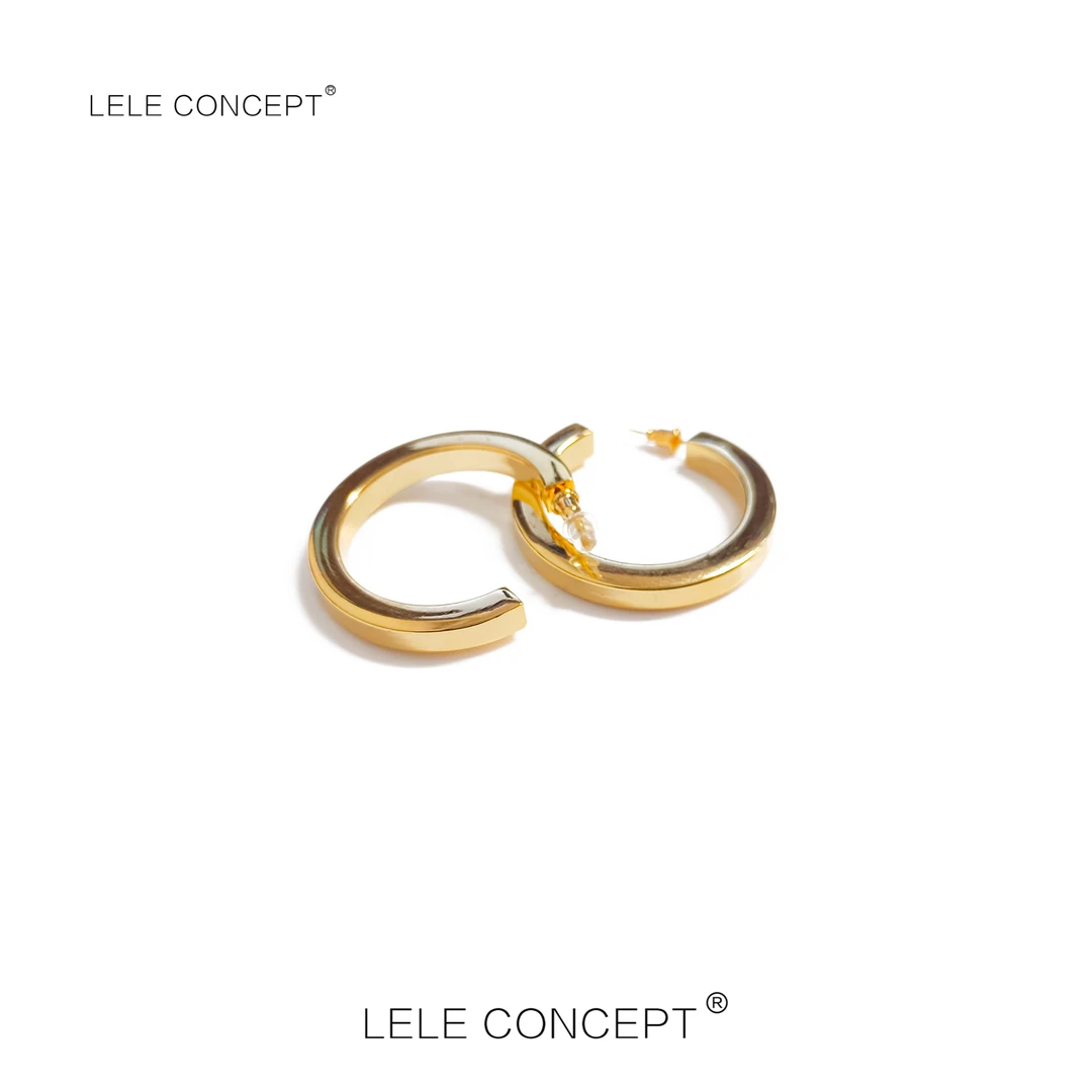 LELE CONCEPT 合金耳饰  | 时尚百搭优雅潮流款圆圈耳环SP0138