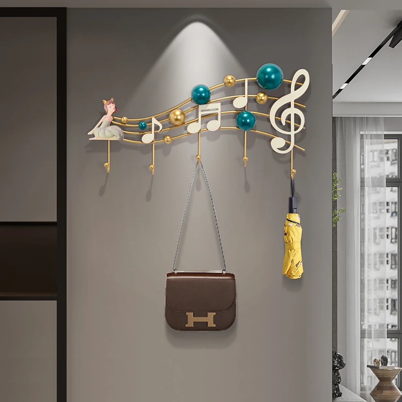 创意轻奢时尚装饰挂钩现代简约置物架衣帽钩钥匙钩墙面挂衣钩玄关