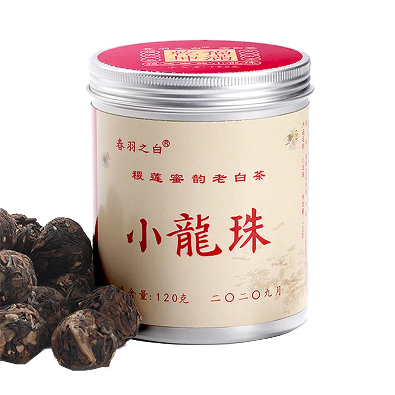 春羽之白福鼎白茶小龙珠罐罐老白茶陈香老白茶叶120克
