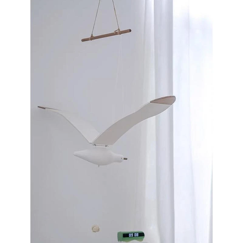 北欧ins网红会飞的海鸥海鸟空中吊饰儿童房民宿悬挂艺术创意挂饰