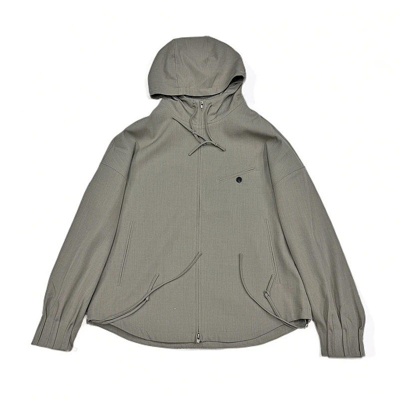 高端西装料连帽男士舒适休闲百搭运动夹克男士外套92281