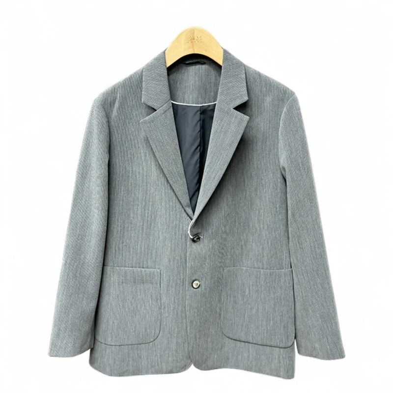 春秋新款男士气质百搭休闲轻奢简约时尚商务西服88051