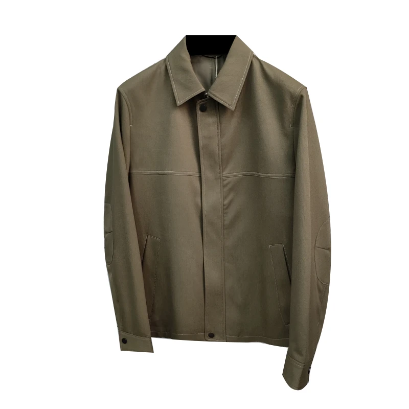 2023秋季新款男士翻领时尚百搭休闲外套夹克33327