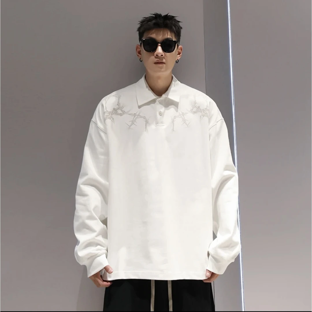 重磅POLO领卫衣   秋季男士美式潮牌宽松休闲上衣24051