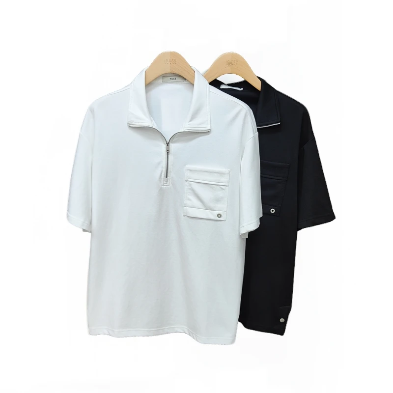 夏季新款男士时尚半袖舒适透气休闲翻领短袖T恤41361