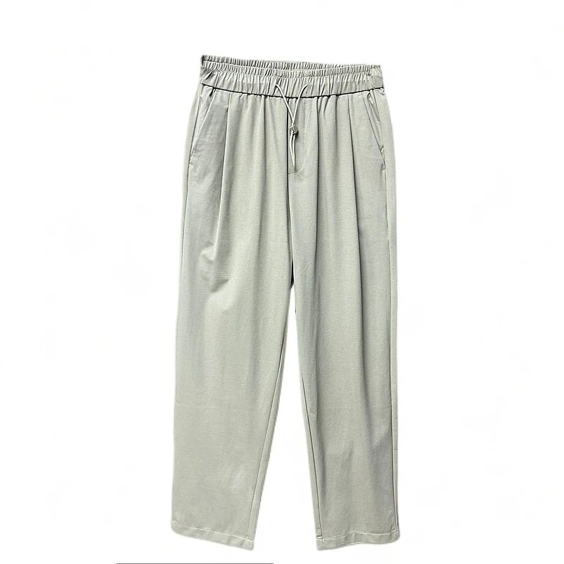 针织休闲裤 秋季新款男士时尚百搭抽绳直筒裤子28925