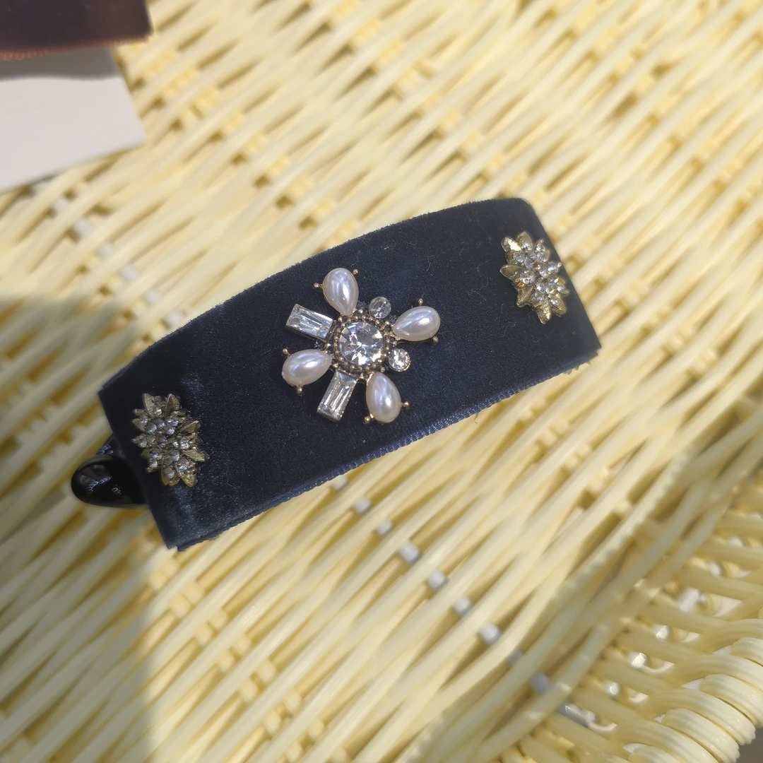 A892蓝色告告绒绒马尾扣