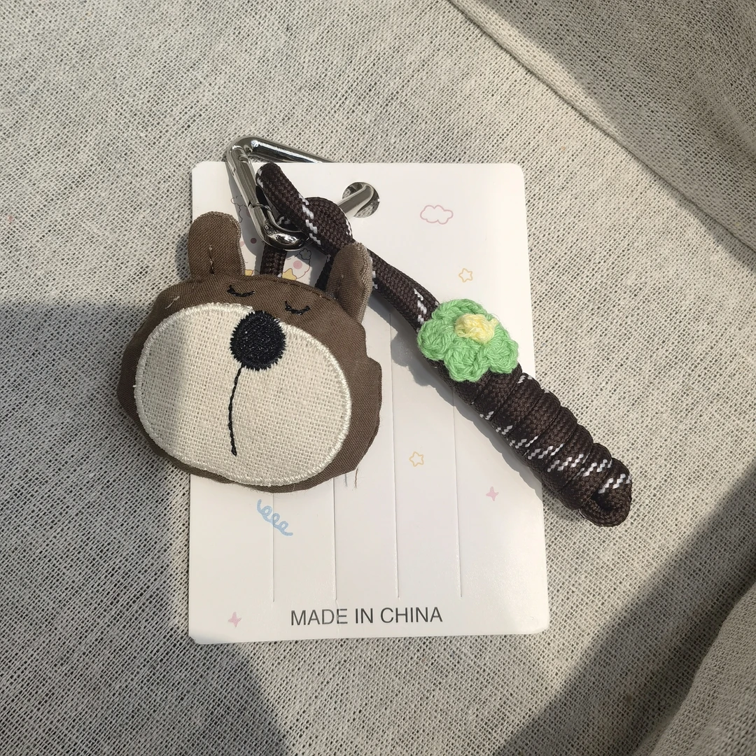 A052咖色小熊包挂件