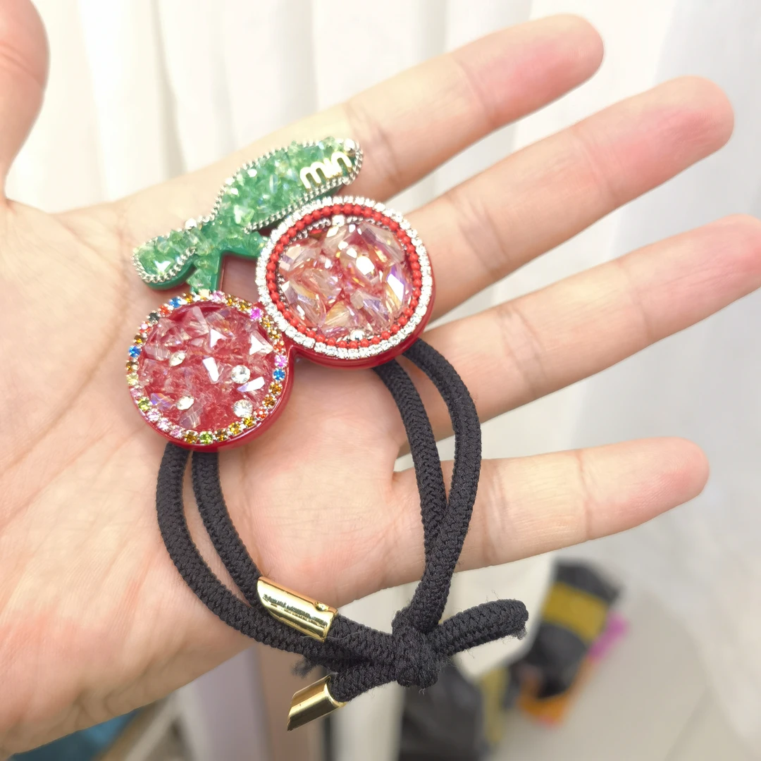 A853红色砂糖樱桃发绳