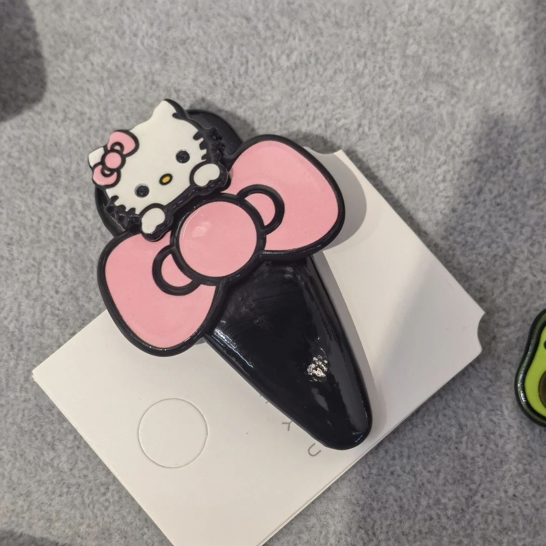 B562粉色蝴蝶结KT猫咪掰掰夹