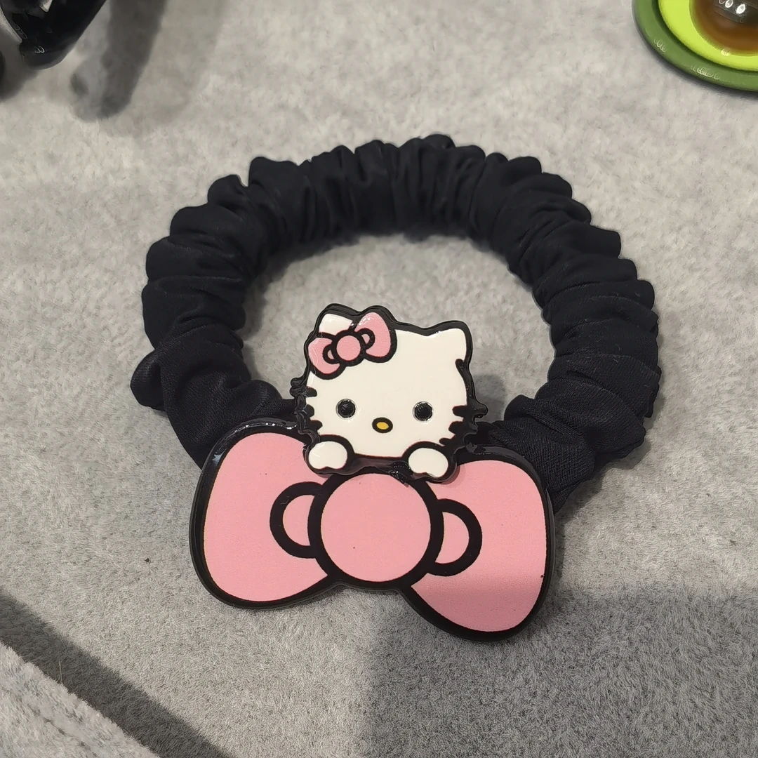 B563粉色蝴蝶结KT猫咪发圈