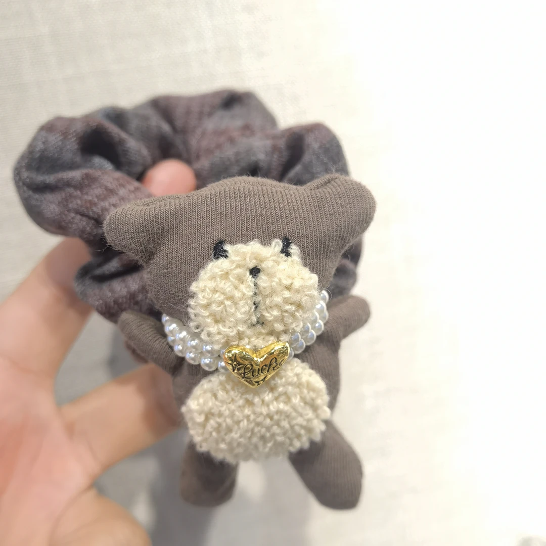 B607咖色小熊肠圈