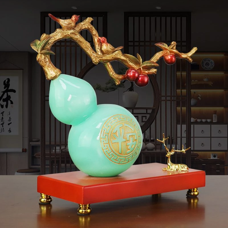 佳中美福禄平安摆件玄关书柜客厅办公室前台乔迁贺喜开业高档礼品