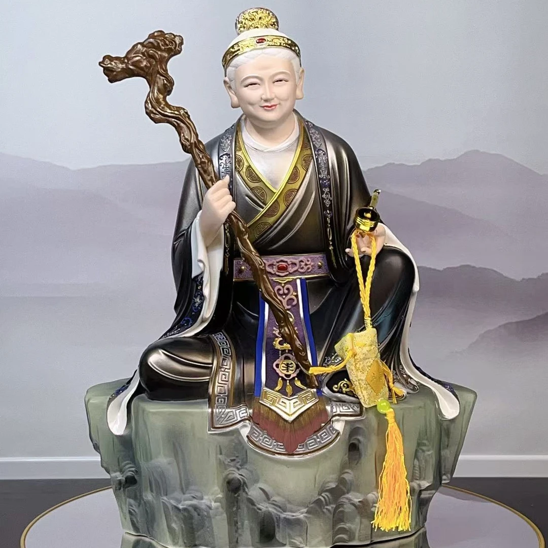 雅光彩岩石【黑老太】-仿瓷  家用 佛堂