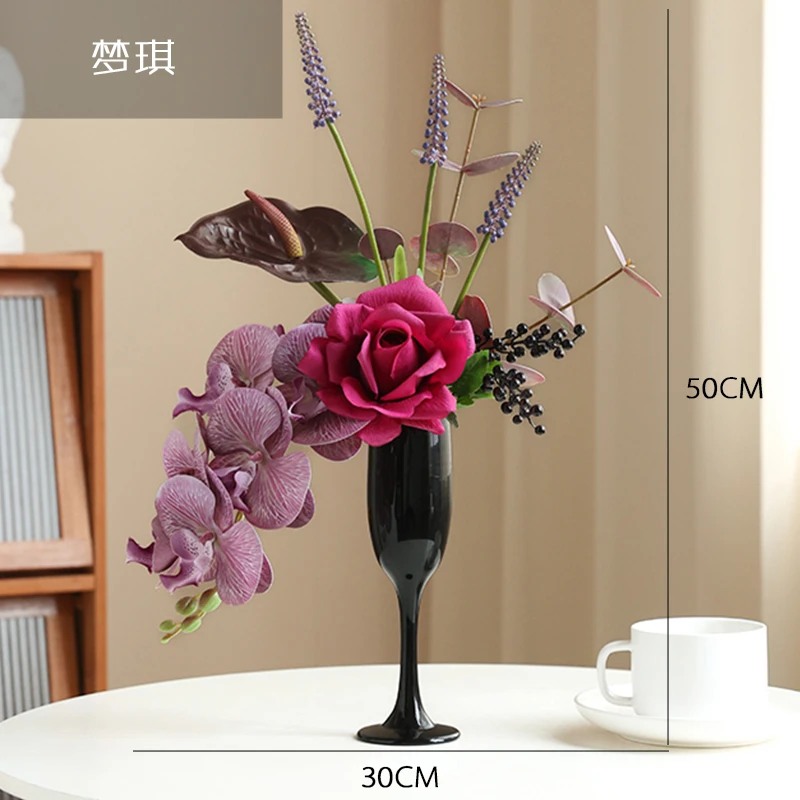 2024年新款设计师款花束高品质手感保湿仿真花束家居客厅装饰摆件