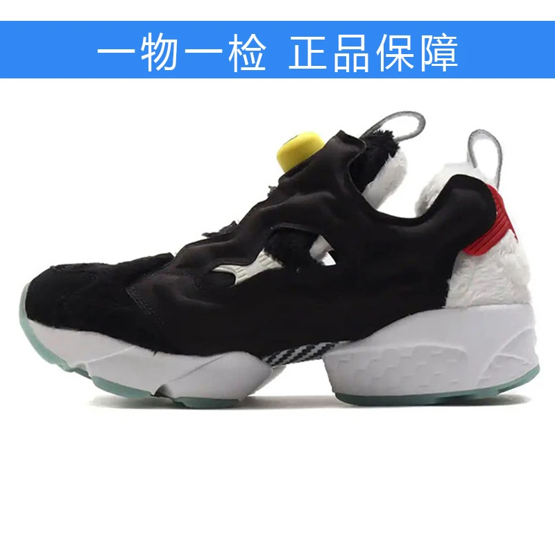 哆啦A梦Reebok 联名款减震防滑耐磨低帮休闲鞋男女同款黑白GV7287