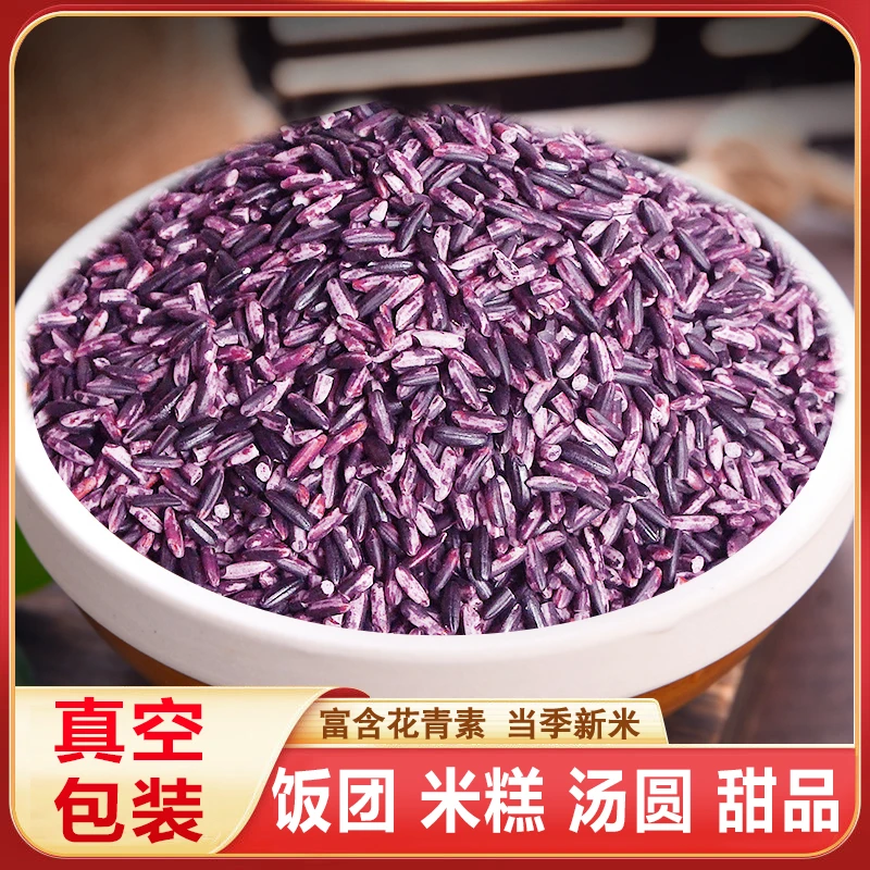 永祥龙新紫米农家紫色糯米无染色非血糯米黑米特产包粽子五谷杂粮
