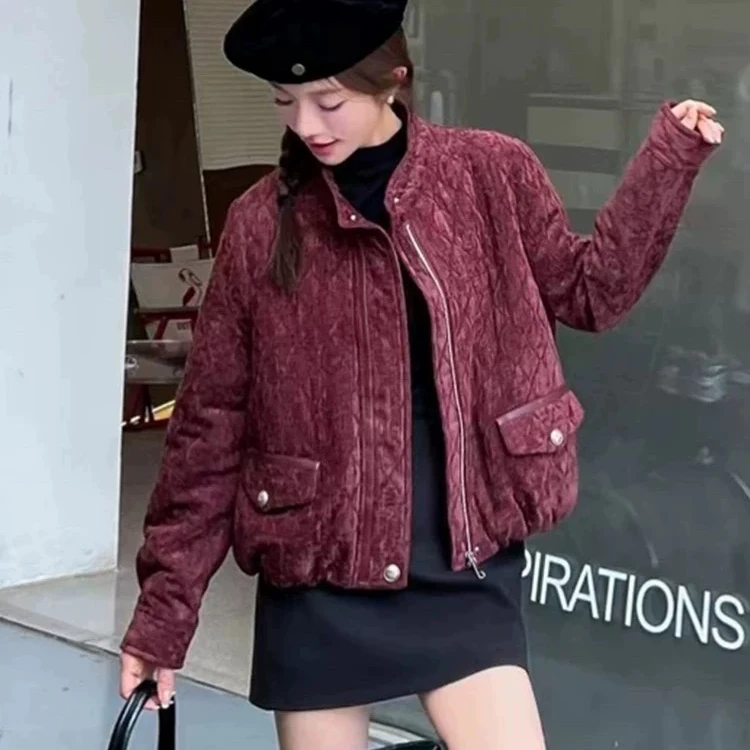 无印心匠纯色~立领 拉链&百搭 时尚外套 洋气 A98266